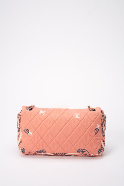 Chanel Bandana Paisley Print Cotton Flap Bag