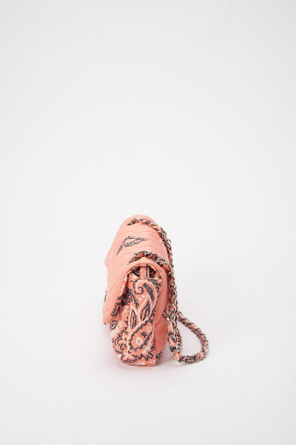 Chanel Bandana Paisley Print Cotton Flap Bag