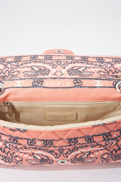 Chanel Bandana Paisley Print Cotton Flap Bag