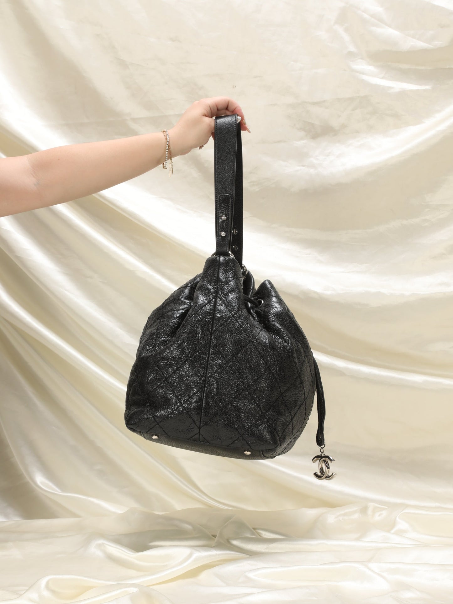 Chanel Caviar Quilted Bucket Bag