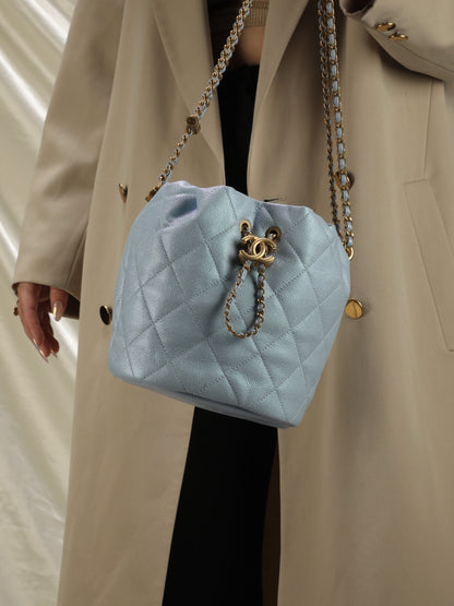 Chanel 2021 Iridescent Bucket Bag