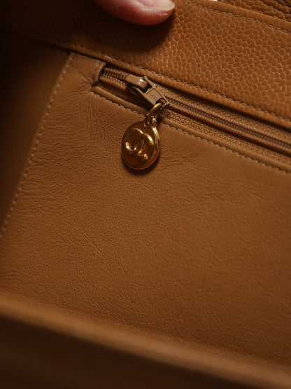 Chanel Caviar Nude Tote