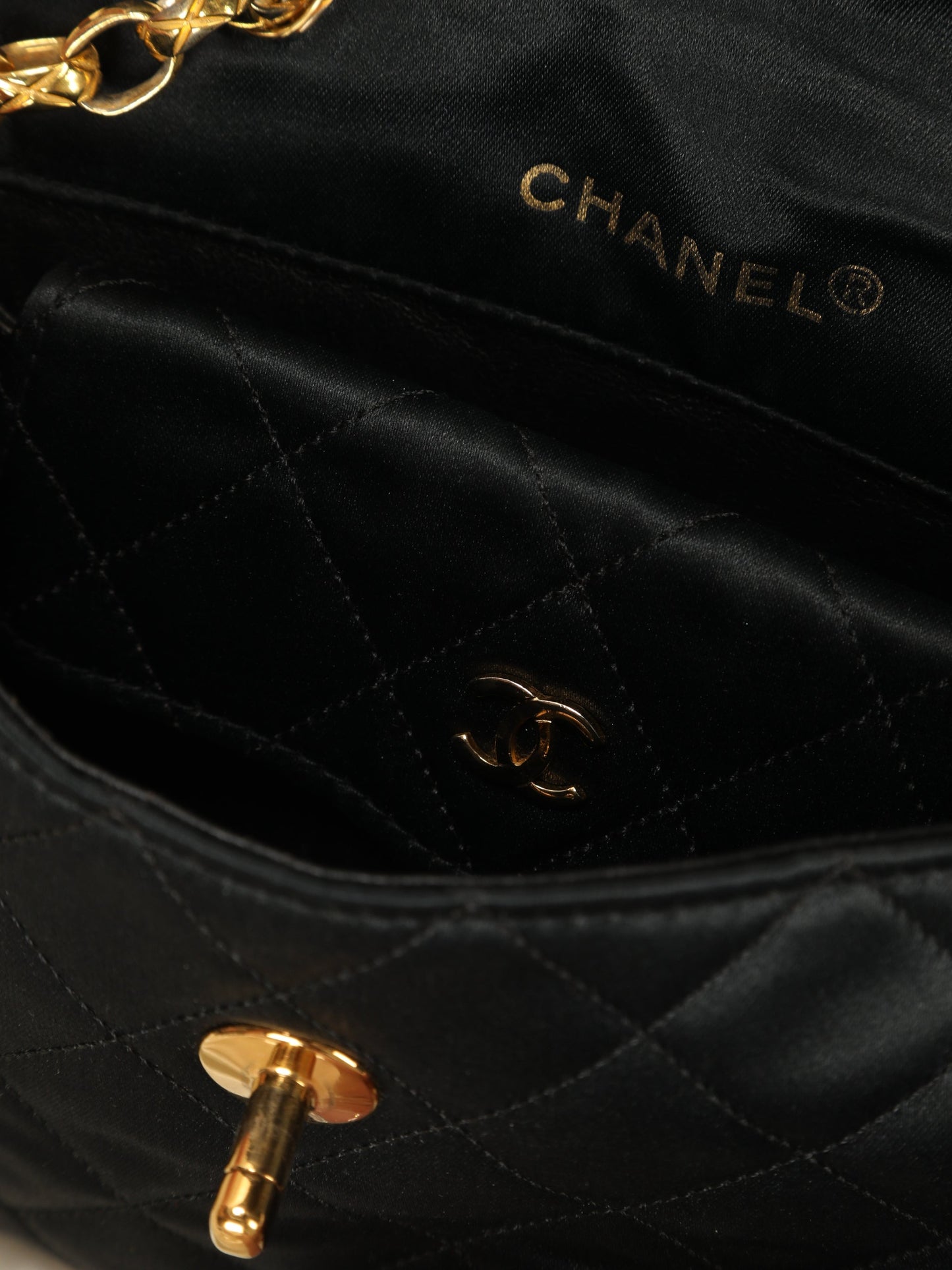 Extremely Rare Chanel Satin Bijoux Mini Bag & Wallet