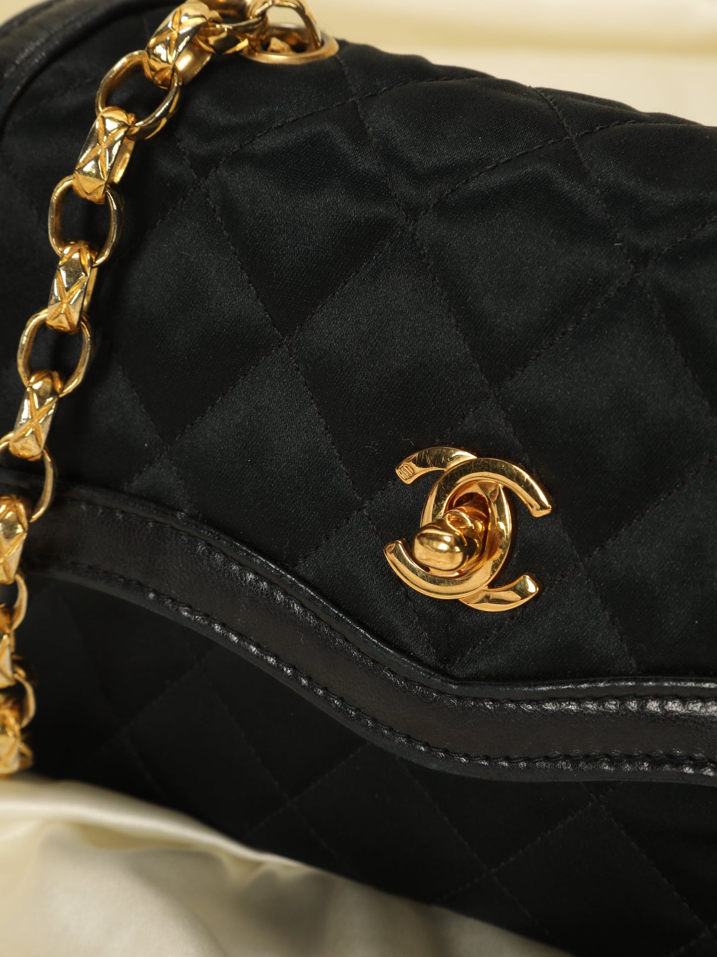 Extremely Rare Chanel Satin Bijoux Mini Bag & Wallet