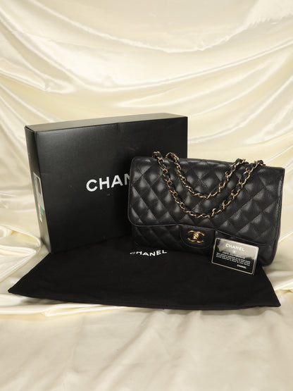 Chanel Caviar Jumbo Single Flap Bag