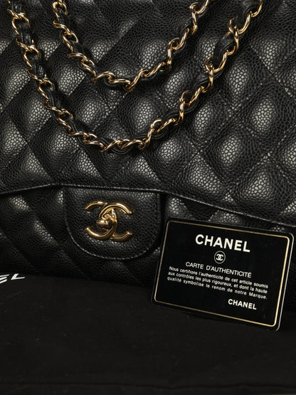 Chanel Caviar Jumbo Single Flap Bag