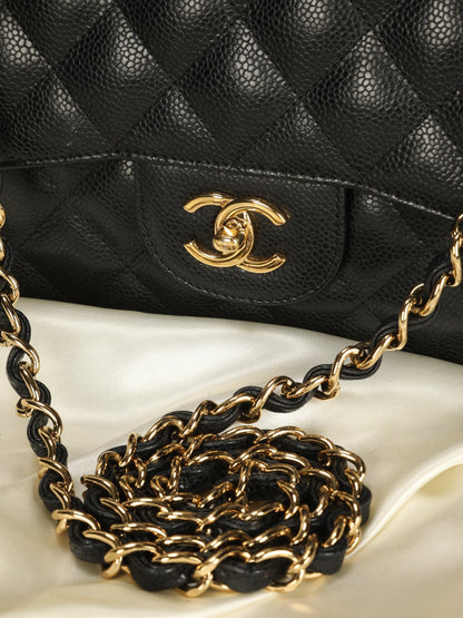 Chanel Caviar Jumbo Single Flap Bag