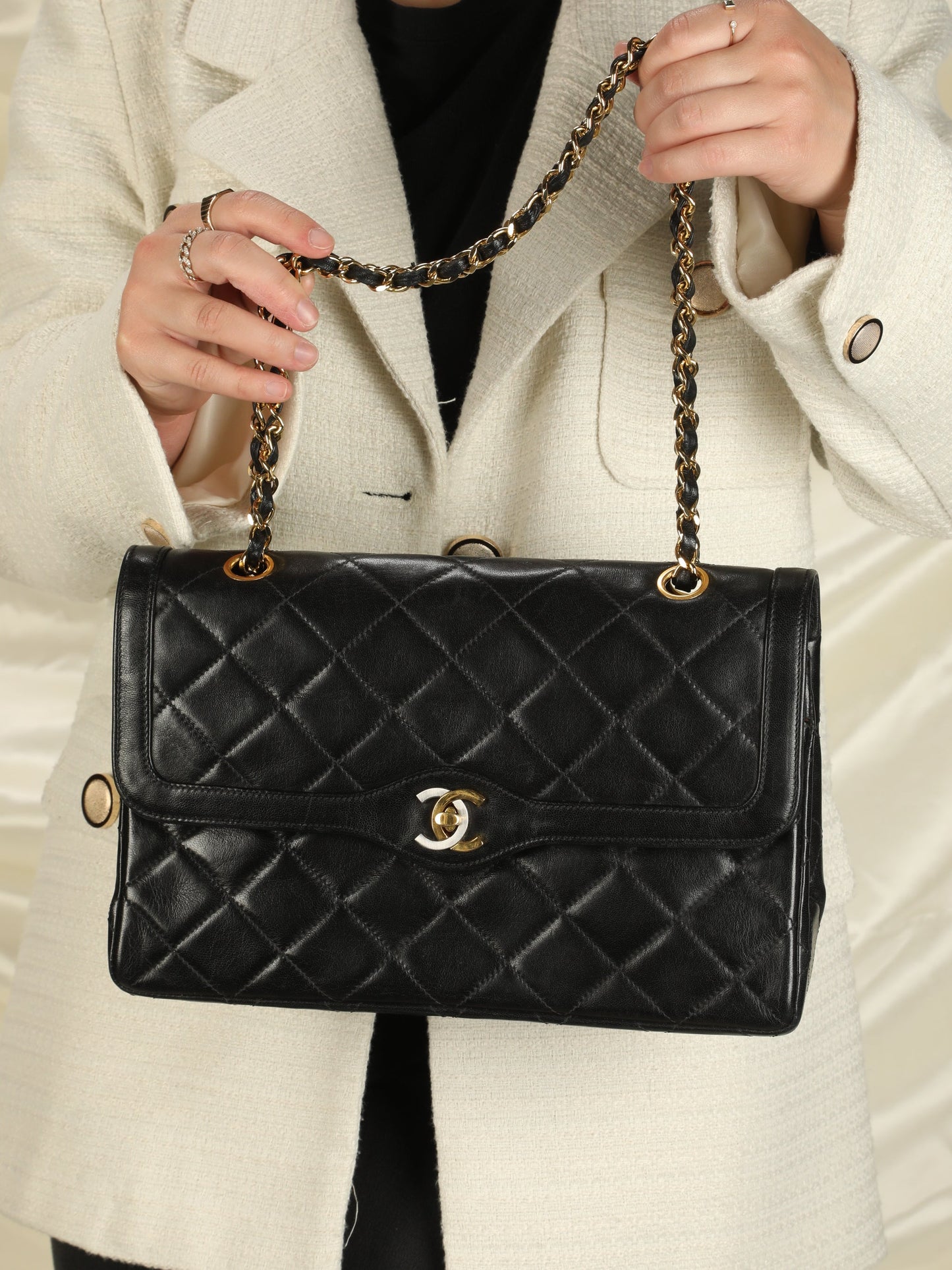 Chanel Two-Tone Medium Flap Bag