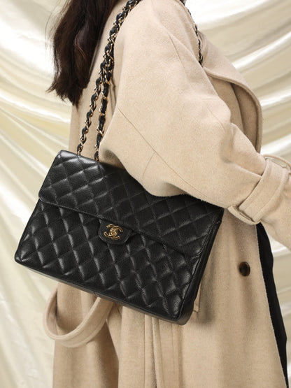 Chanel Caviar Jumbo Flap Bag