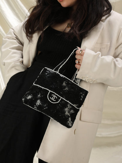 Extremely Rare Chanel Sequin Beaded Mini Bag