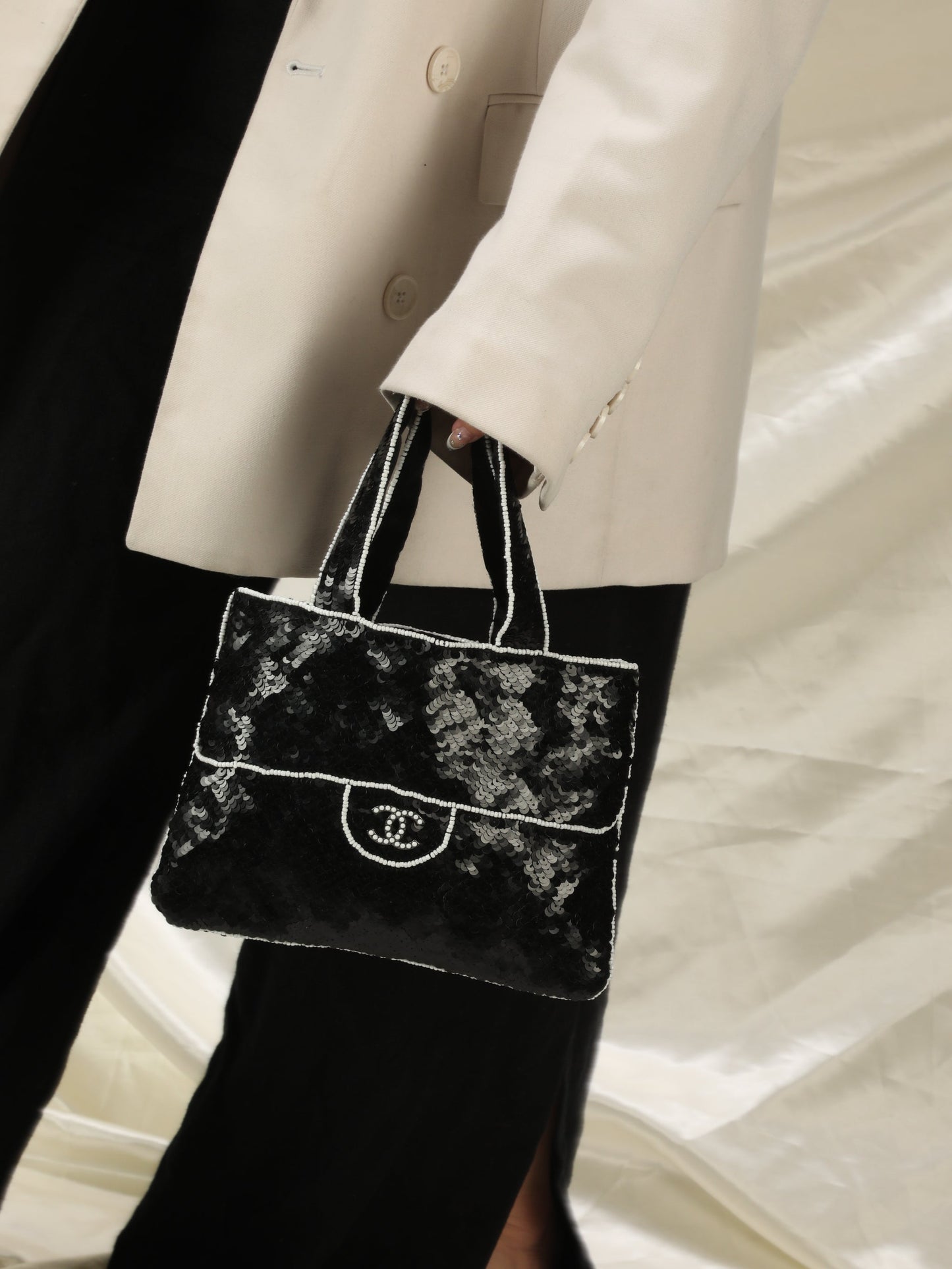 Extremely Rare Chanel Sequin Beaded Mini Bag