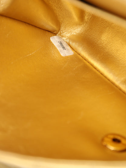 Extremely Rare Chanel Metallic Kelly Top Handle