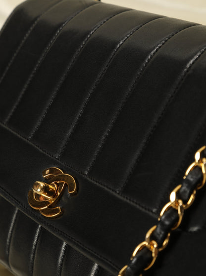 Chanel Vertical Lambskin Medium Flap