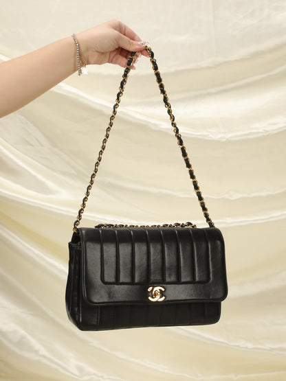 Chanel Vertical Lambskin Medium Flap