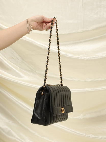 Chanel Vertical Lambskin Medium Flap