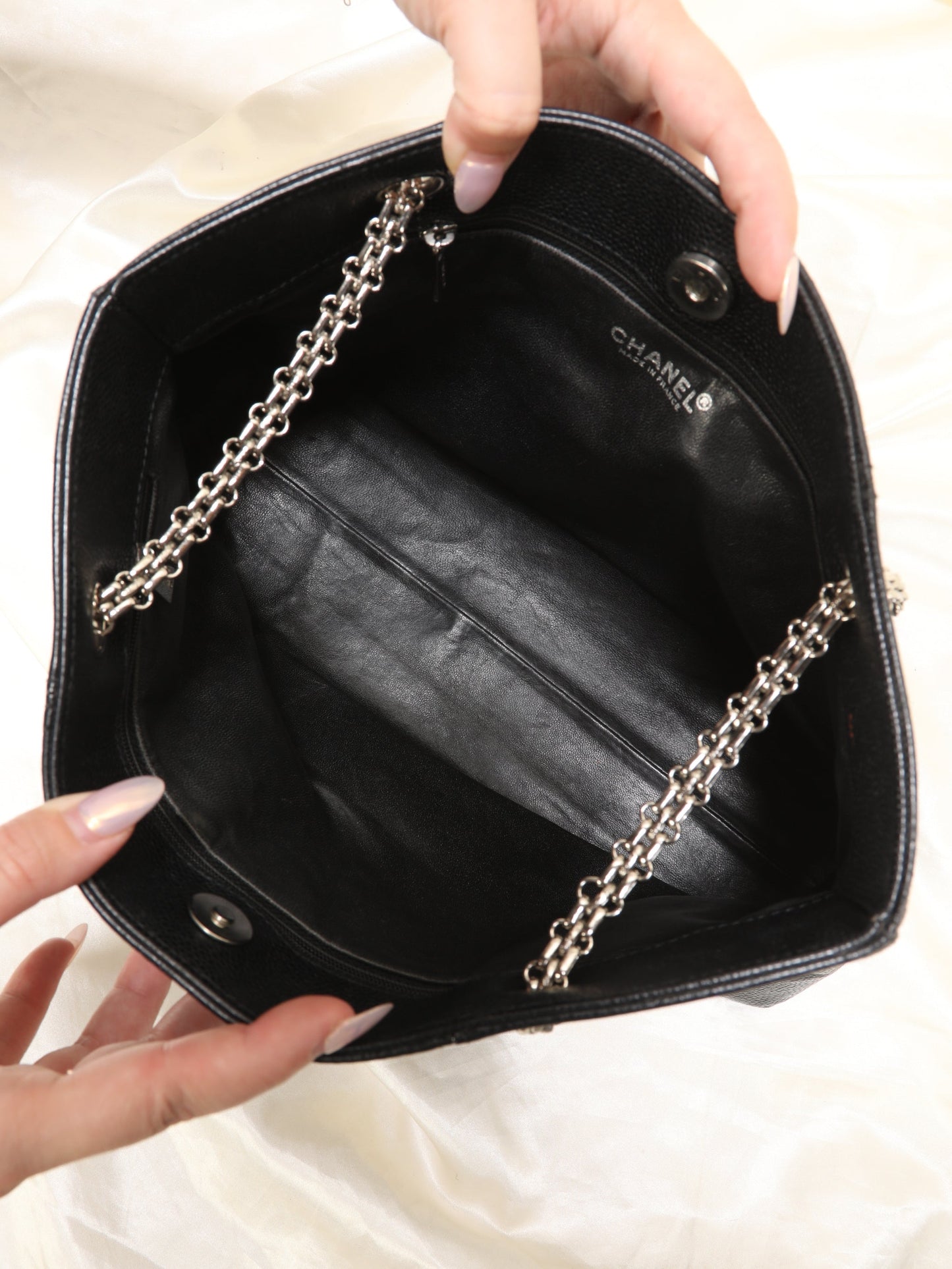 Chanel Caviar Chain Tote