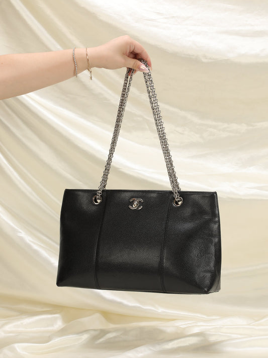 Chanel Caviar Chain Tote