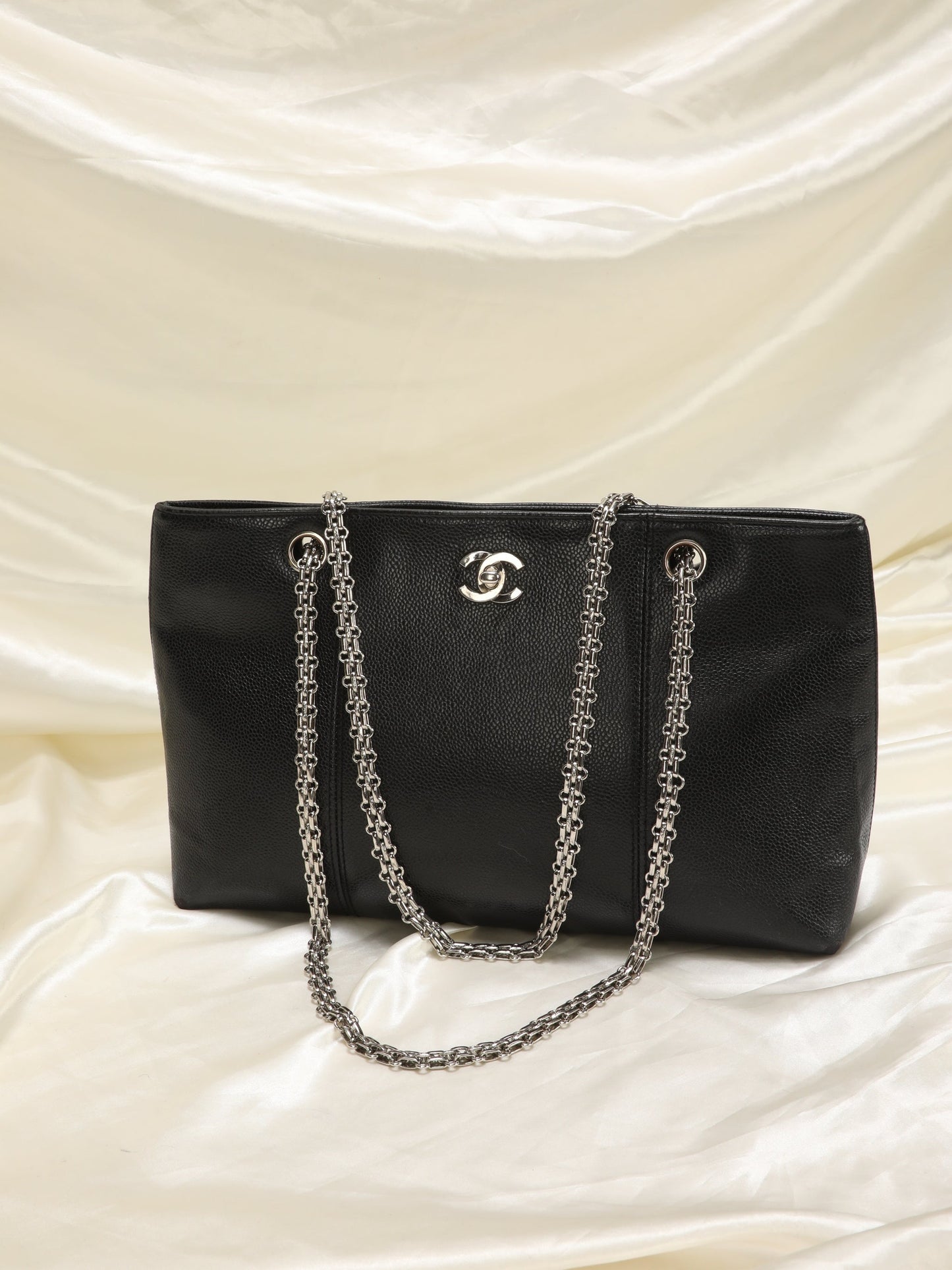 Chanel Caviar Chain Tote