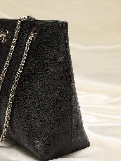 Chanel Caviar Chain Tote