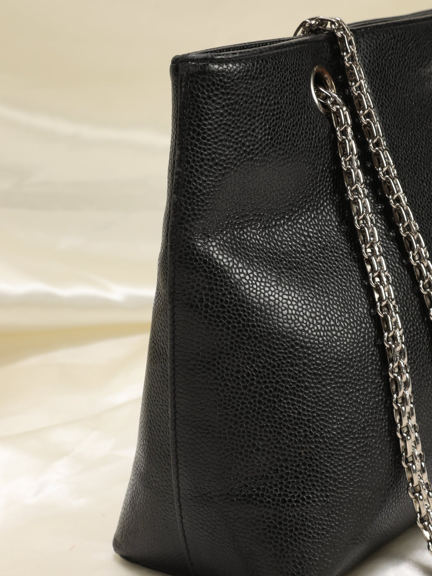 Chanel Caviar Chain Tote