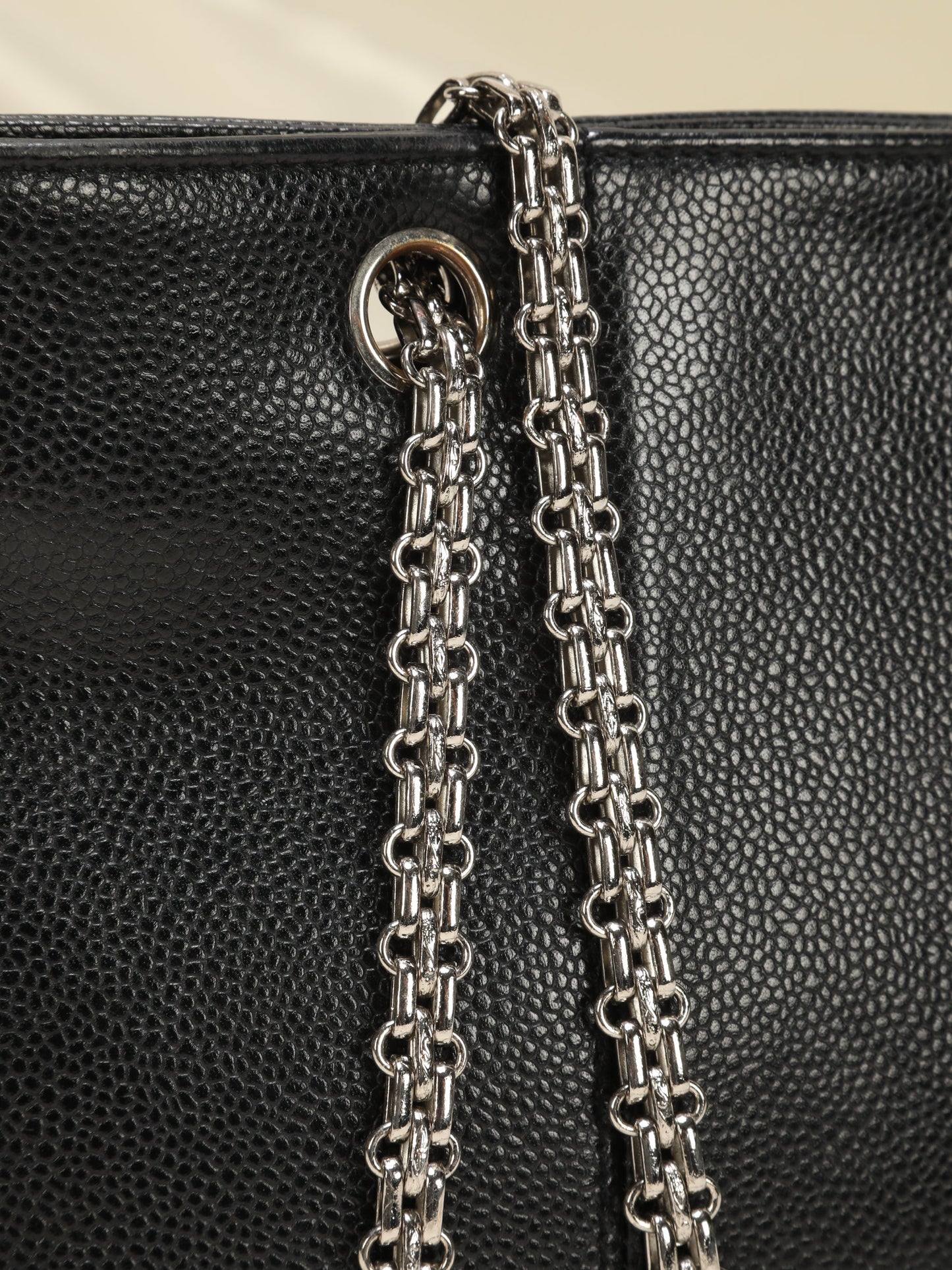 Chanel Caviar Chain Tote