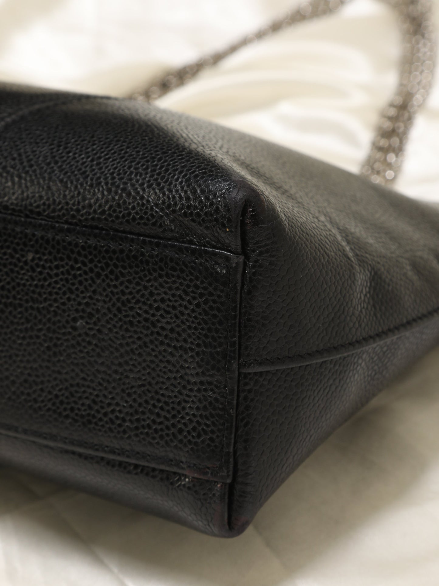 Chanel Caviar Chain Tote