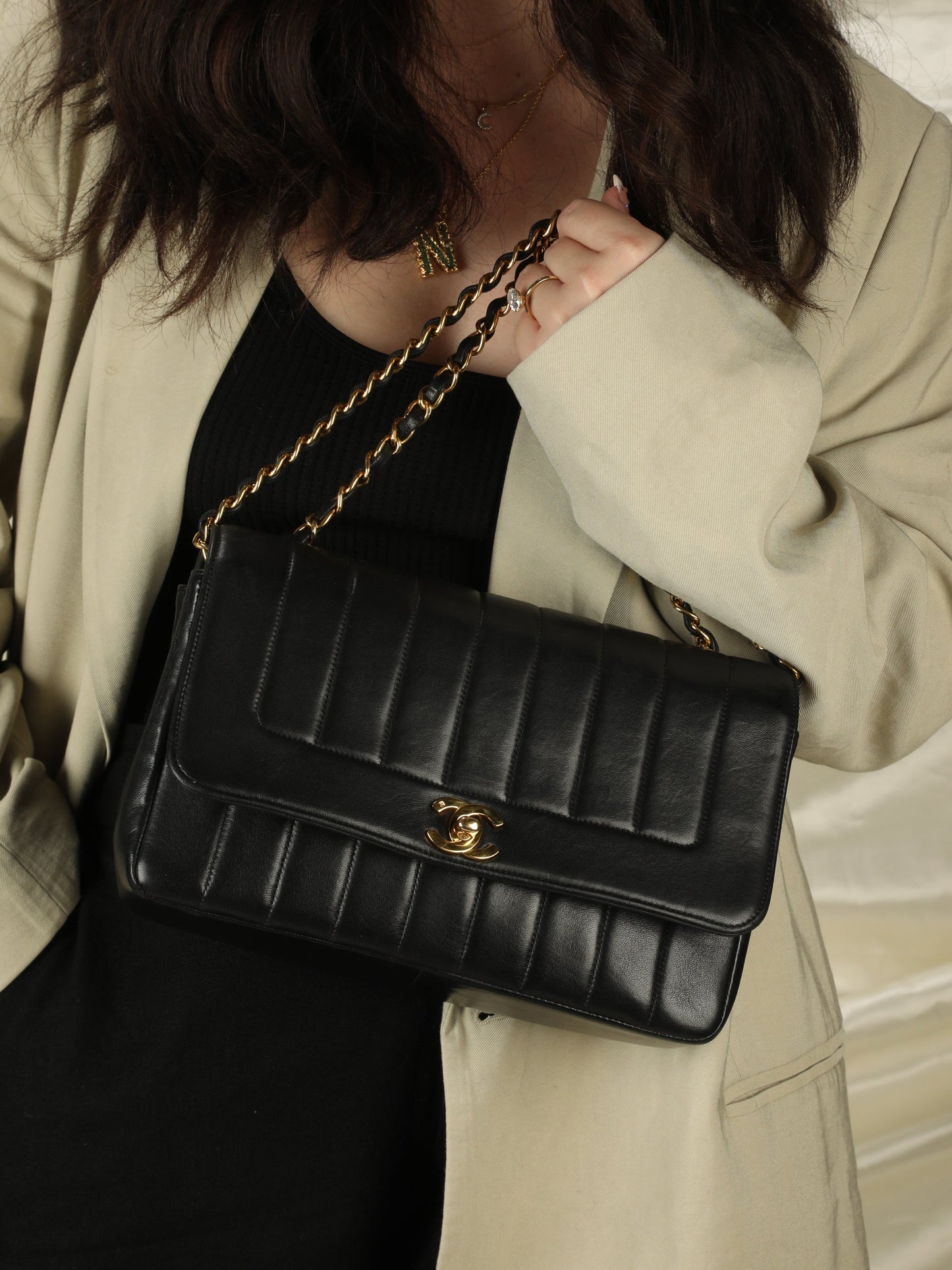 Chanel Vertical Lambskin Medium Flap
