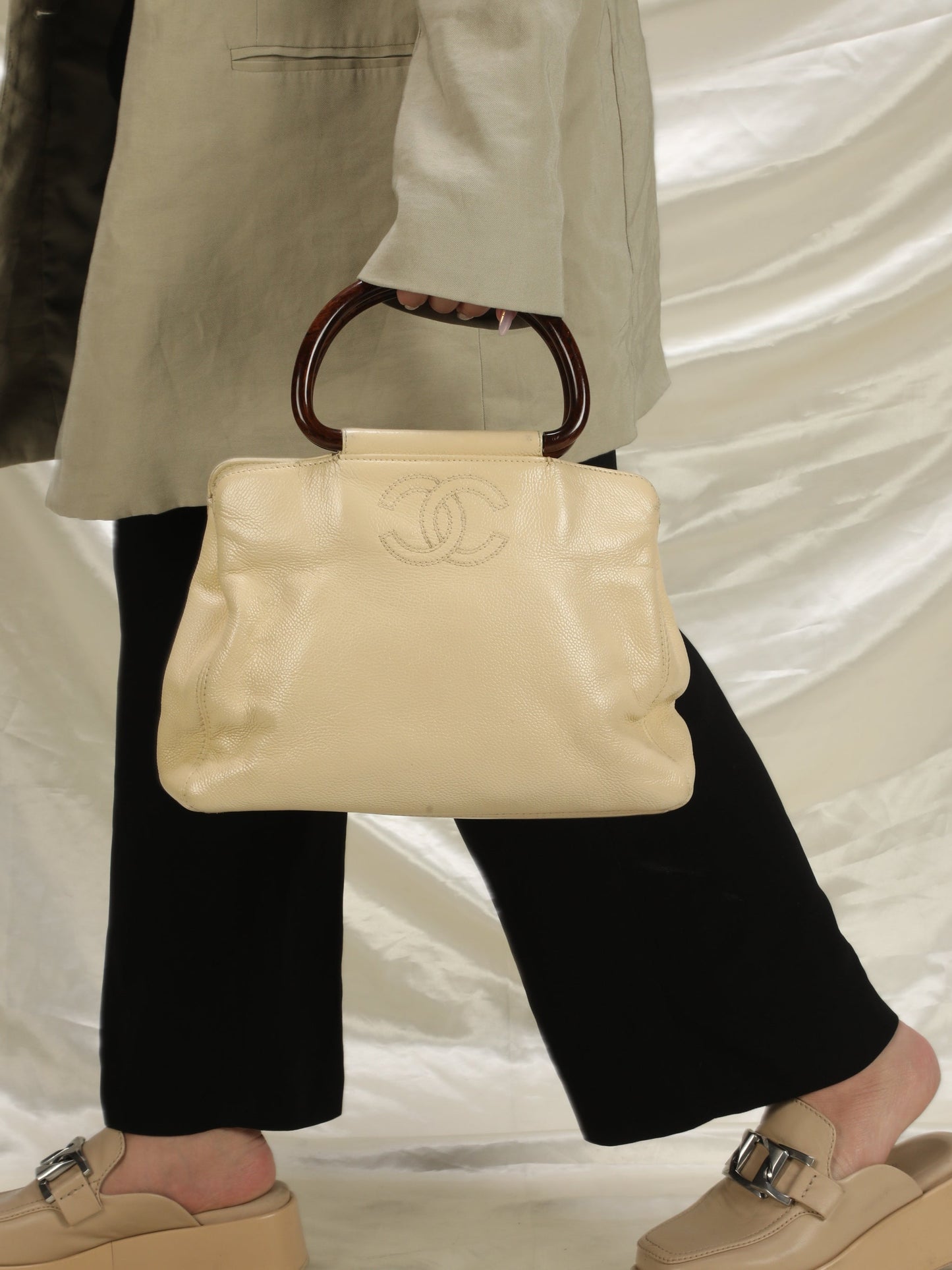 Chanel Caviar Acrylic Tote
