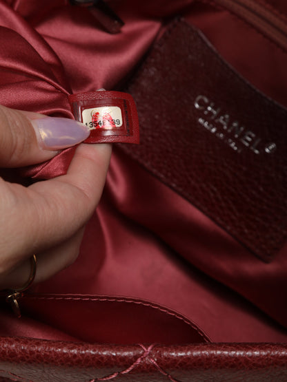 Chanel Caviar Red Shoulder Bag