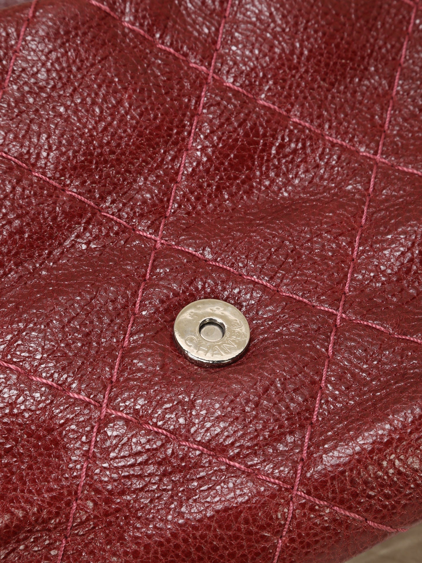 Chanel Caviar Red Shoulder Bag
