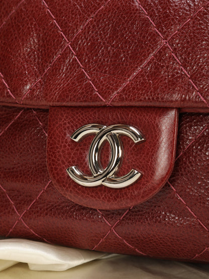 Chanel Caviar Red Shoulder Bag