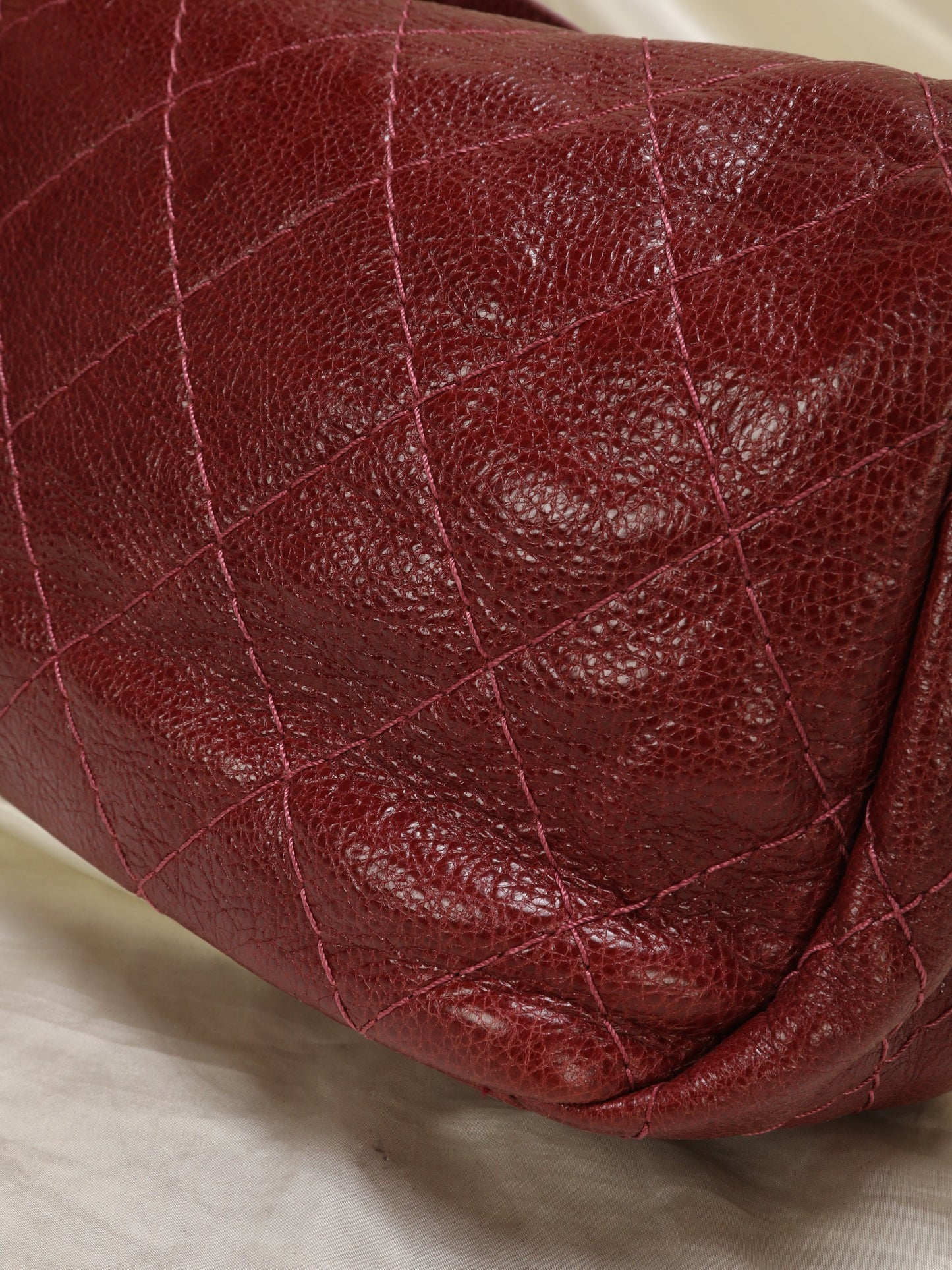 Chanel Caviar Red Shoulder Bag