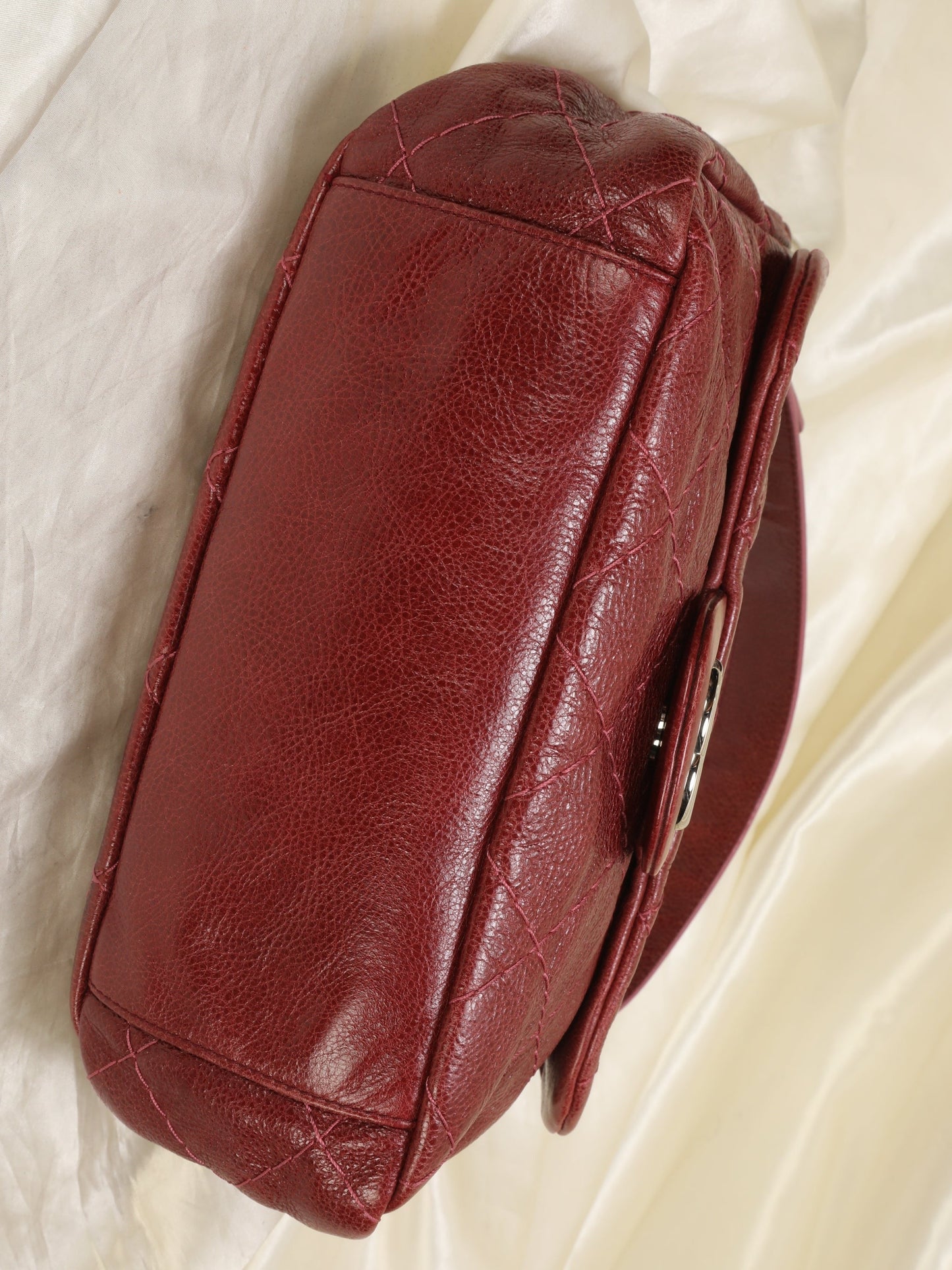 Chanel Caviar Red Shoulder Bag