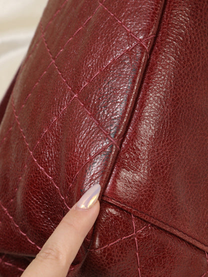 Chanel Caviar Red Shoulder Bag