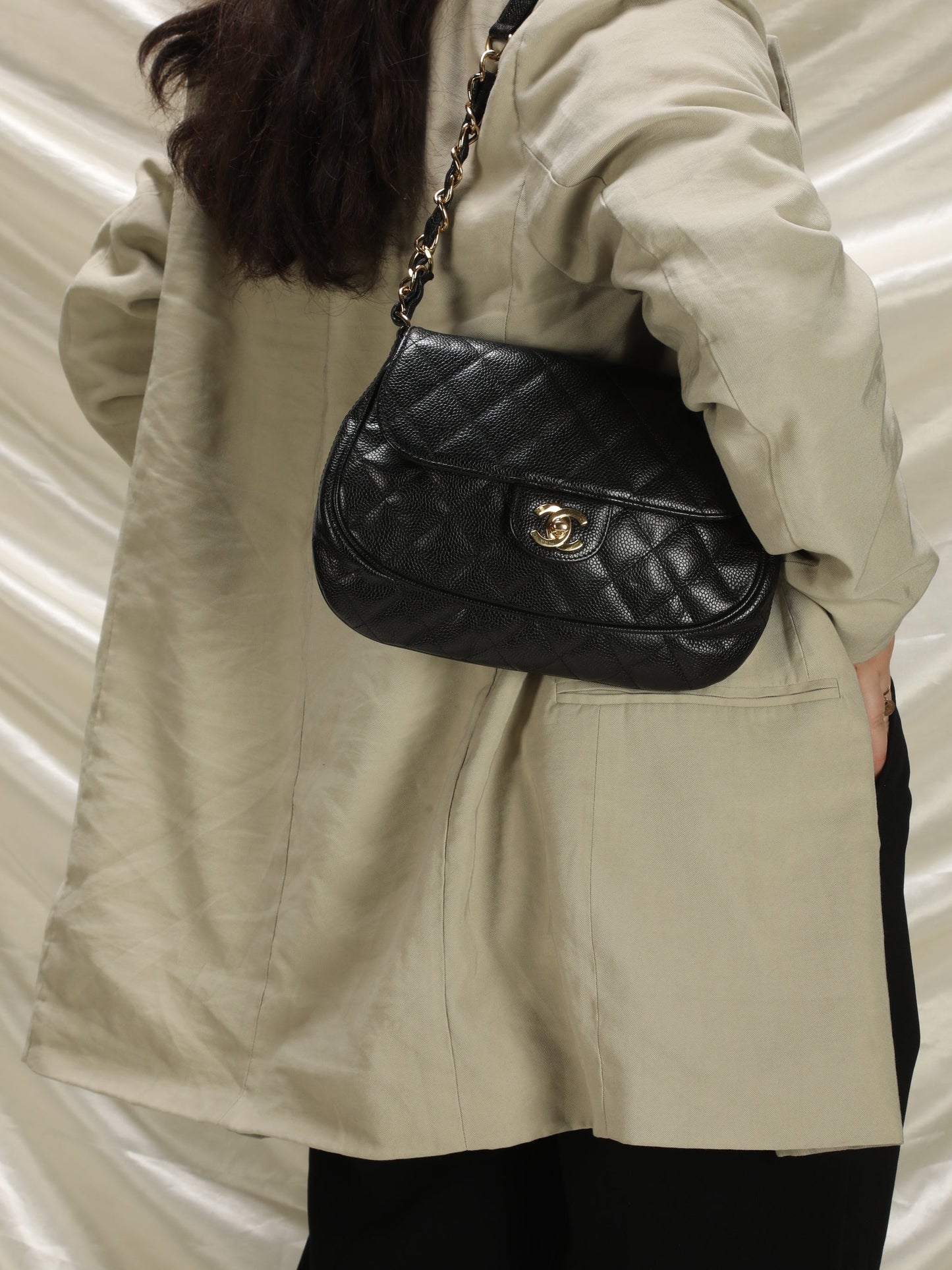 Extremely Rare Chanel Caviar Shoulder Bag