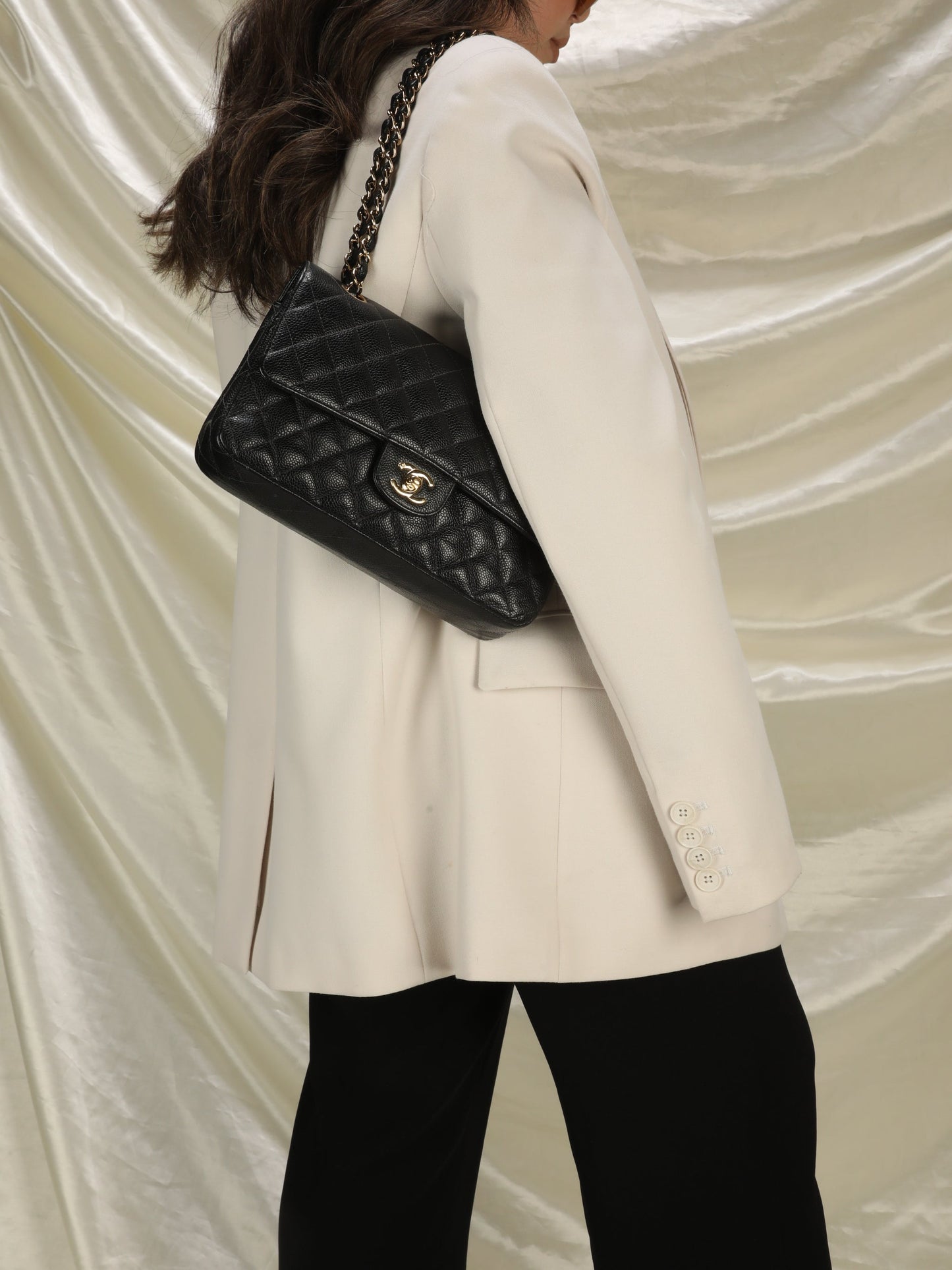 Chanel Caviar Medium Double Flap