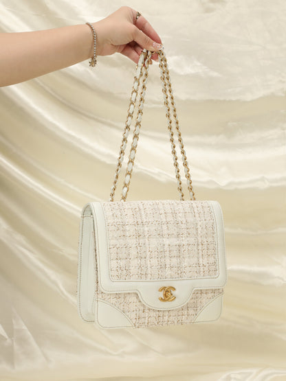 Chanel Tweed Square Flap Bag