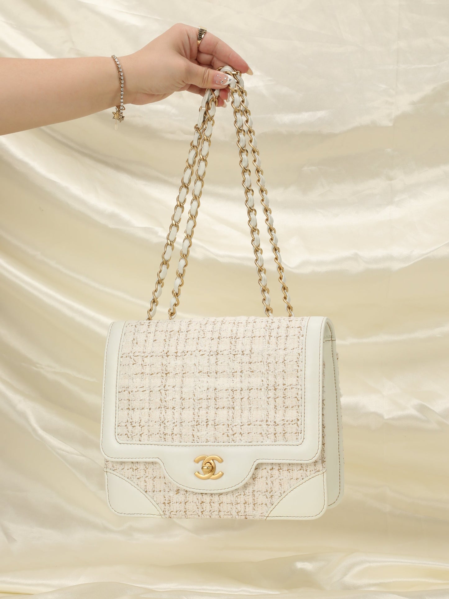 Chanel Tweed Square Flap Bag
