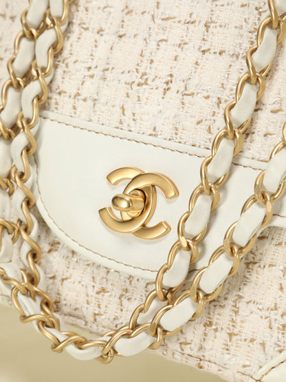 Chanel Tweed Square Flap Bag