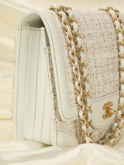 Chanel Tweed Square Flap Bag