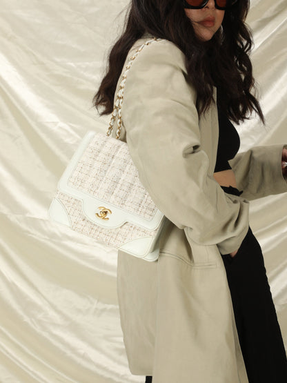 Chanel Tweed Square Flap Bag