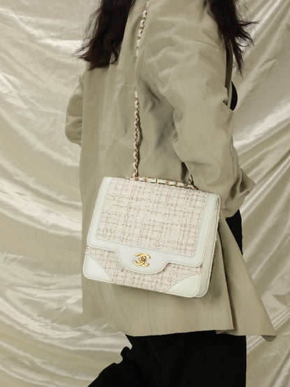 Chanel Tweed Square Flap Bag
