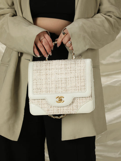 Chanel Tweed Square Flap Bag