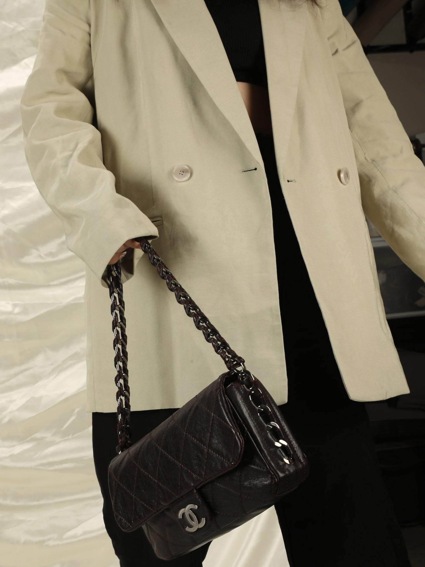 Chanel Caviar Chain Flap Bag