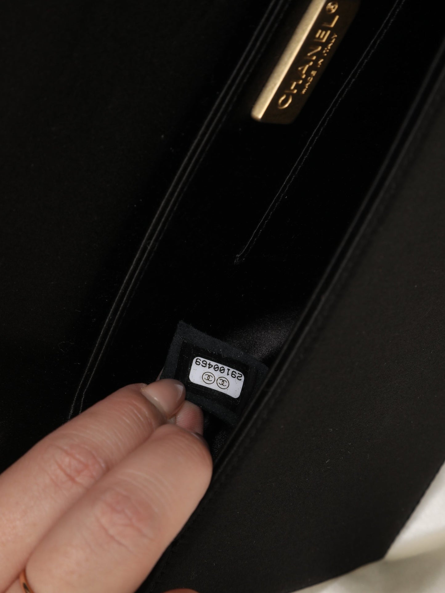 Extremely Rare Chanel 2019 Satin Clutch Bag