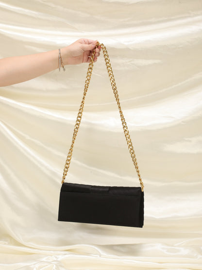 Extremely Rare Chanel 2019 Satin Clutch Bag