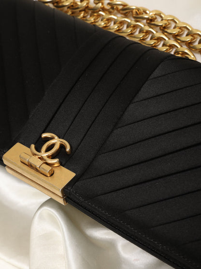 Extremely Rare Chanel 2019 Satin Clutch Bag