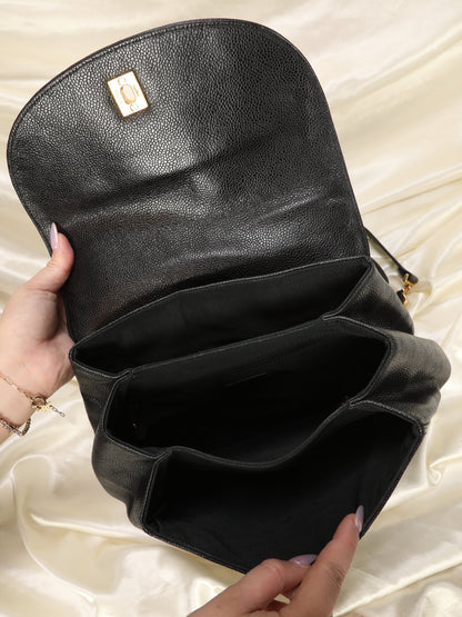 Extremely Rare Chanel Caviar Turnlock Backpack