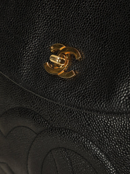 Extremely Rare Chanel Caviar Turnlock Backpack