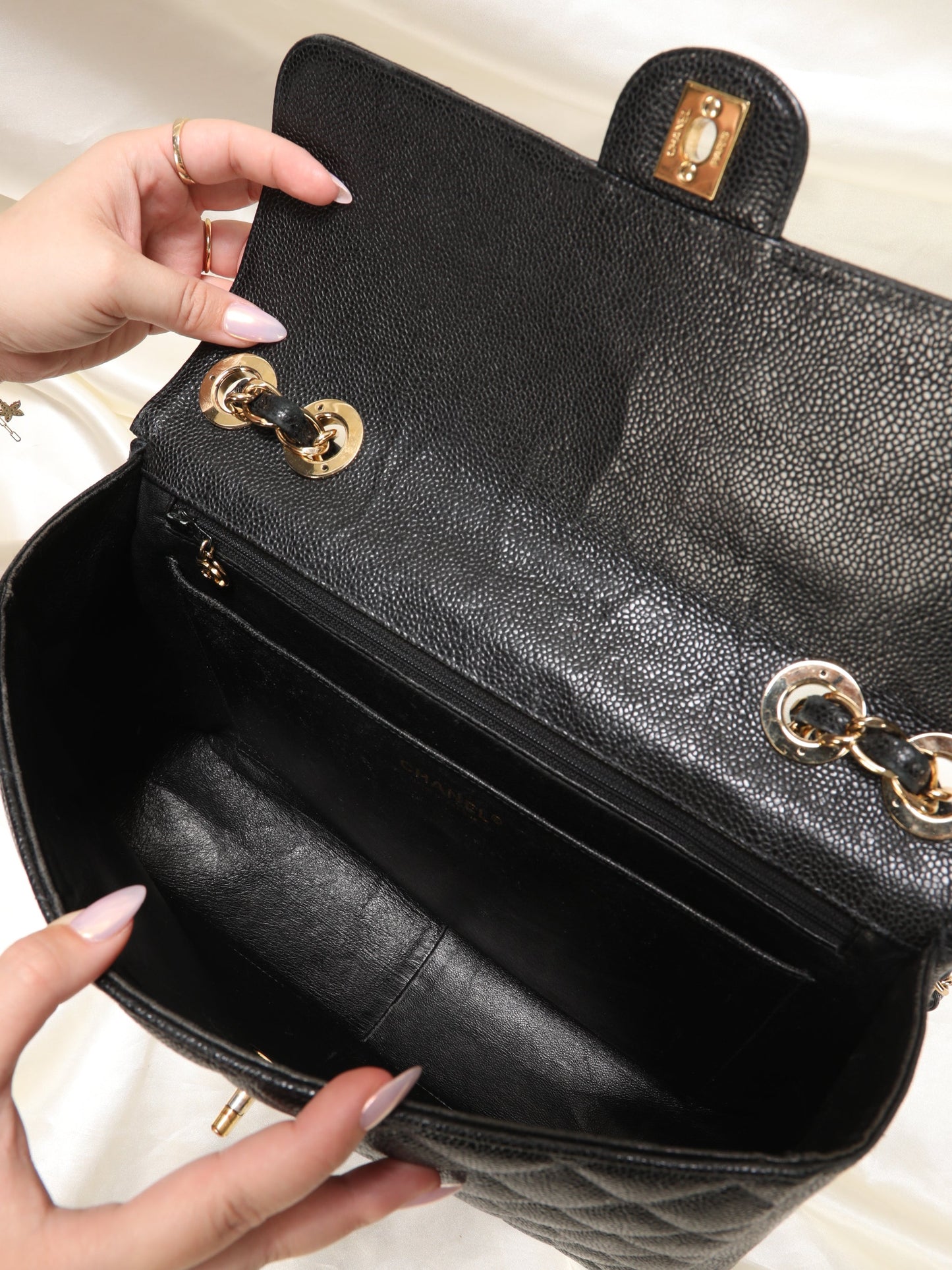 Chanel Caviar Jumbo Flap Bag